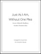 Just as I Am, Without One Plea SA choral sheet music cover